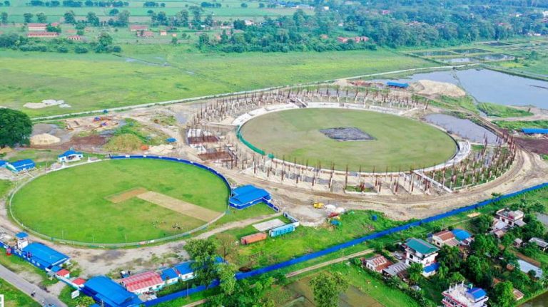 गौतमबुद्ध अन्तर्राष्ट्रिय क्रिकेट रङ्गशालाको काम तीव्र, साढे छ करोड अग्रिम भुक्तानी