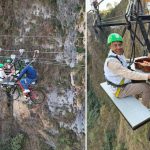 कालीगण्डकी खोँचमाथिको स्काई क्याफेमा पर्यटनमन्त्री पाण्डे